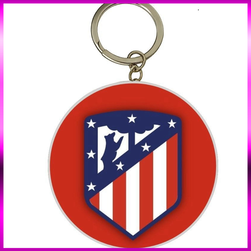 (SALE) MÓC KHÓA THIẾC IN HÌNH LOGO ALETICO MADRID