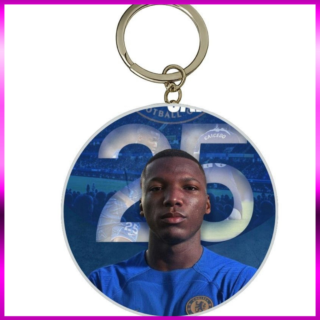 (SALE) MÓC KHÓA THIẾC IN HÌNH MOISES CAICEDO