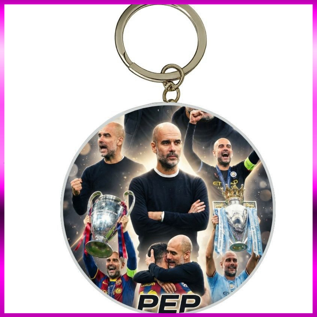 (SALE) MÓC KHÓA THIẾC IN HÌNH PEP GUARDIOLA