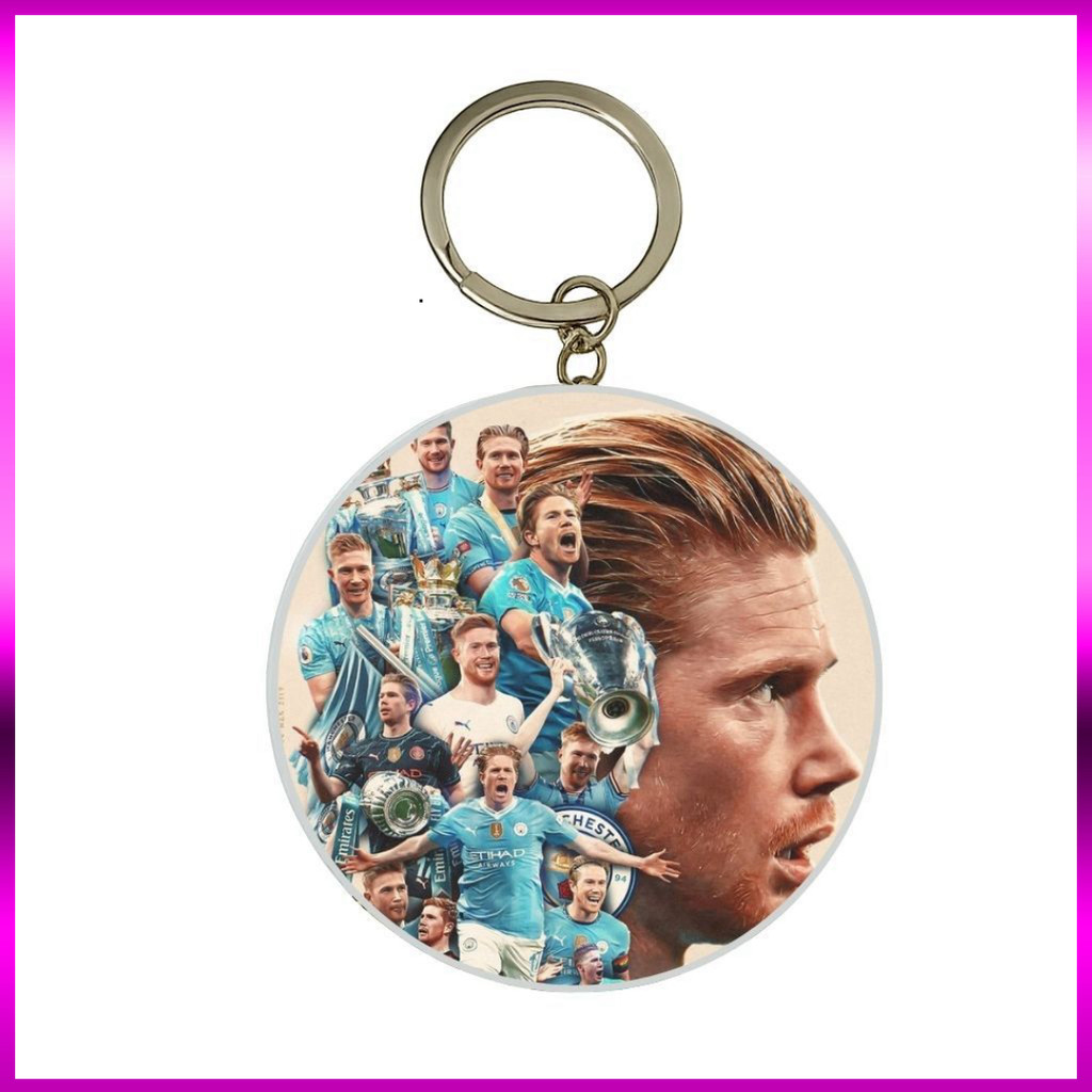 (SALE) MÓC KHÓA THIẾC IN HÌNH KEVIN DE BRUYNE MẪU 1