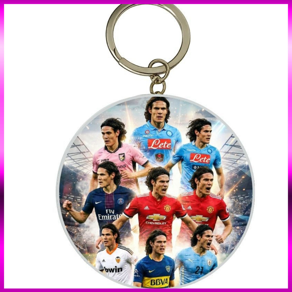 (SALE) MÓC KHÓA THIẾC IN HÌNH EDINSON CAVANI