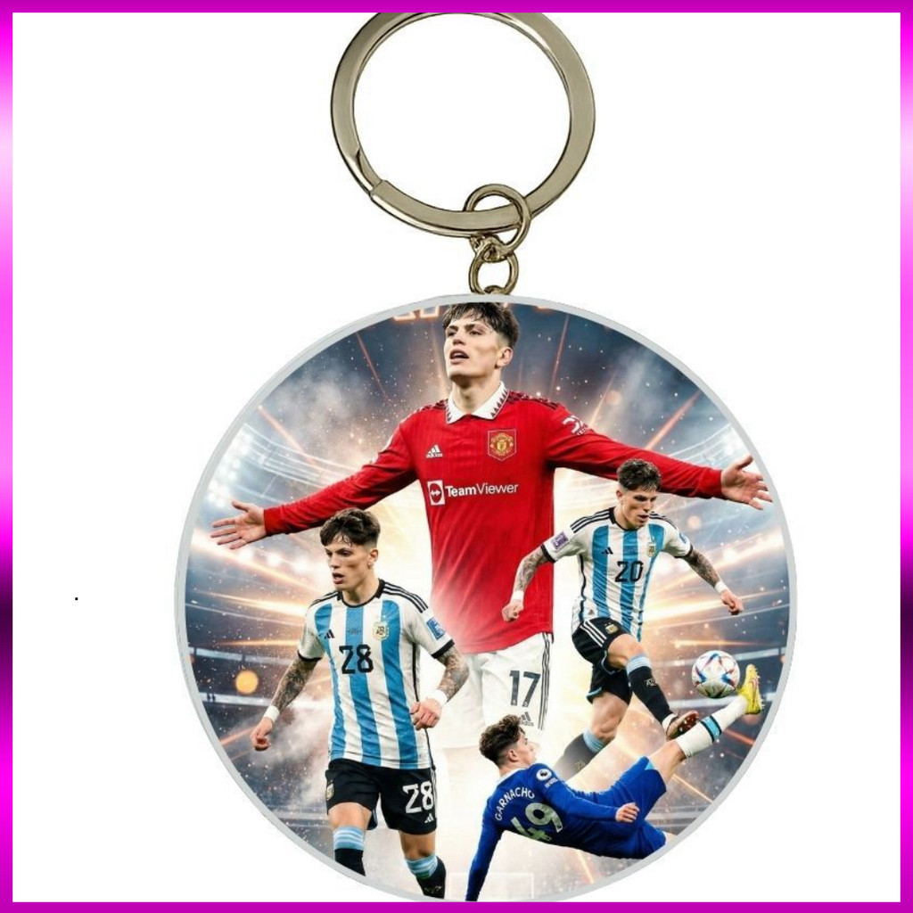 (SALE) MÓC KHÓA THIẾC IN HÌNH ALEJANDRO GARNACHO