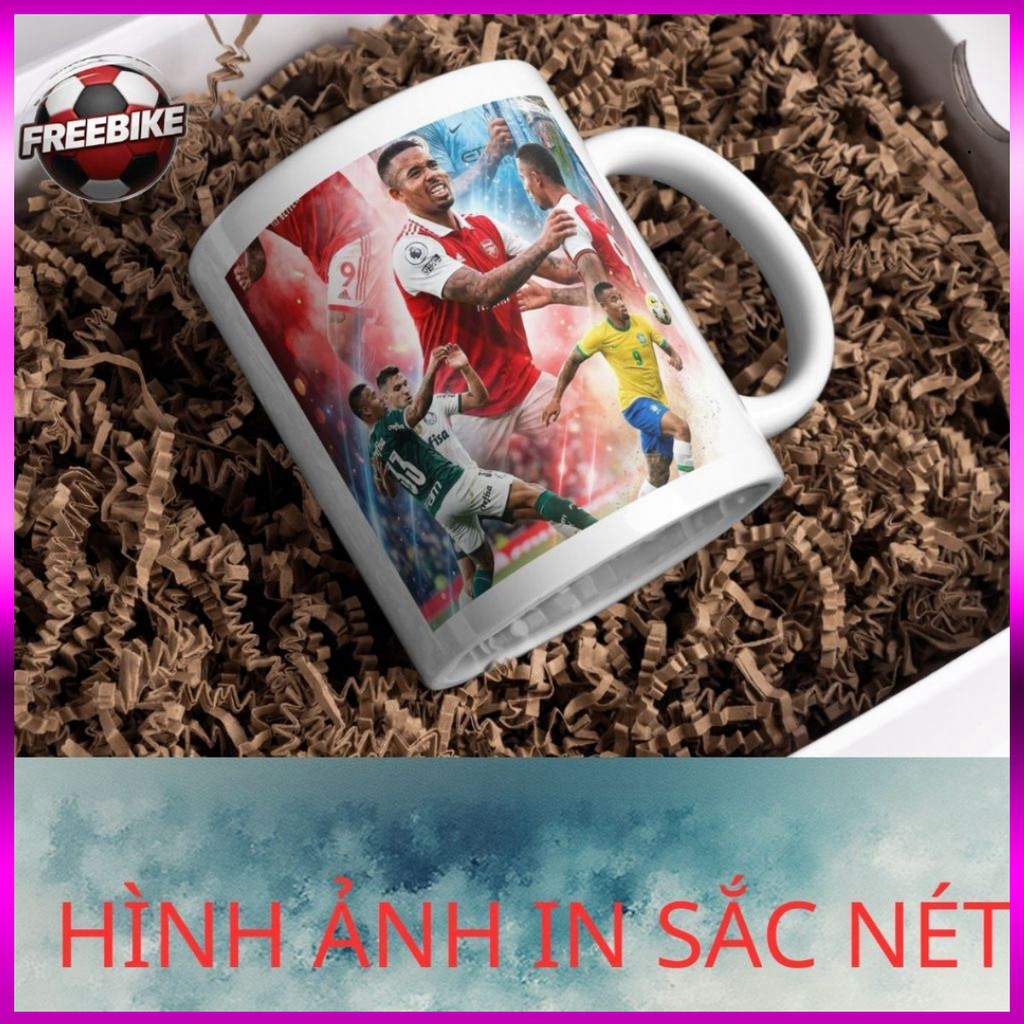 (SALE) LY SỨ IN CAO CẤP HÌNH GABRIEL JESUS