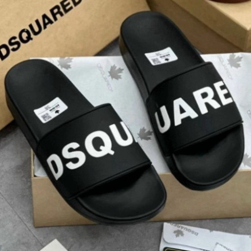 dép icon Dép quai ngang DSQUARED2, dép nam, dép nữ, dép DSQ chữ nổii,sezi 36-43 t