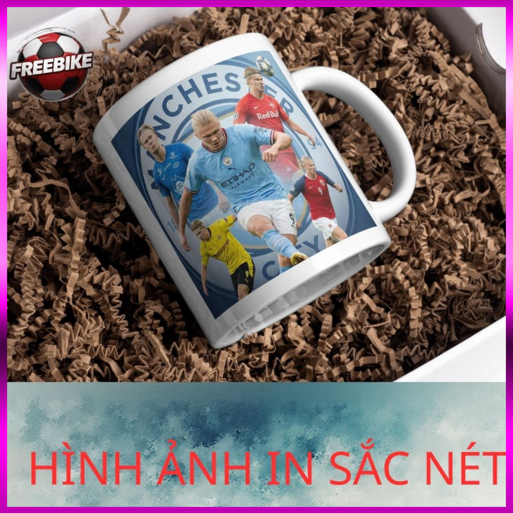 (SALE) LY SỨ IN CAO CẤP HÌNH ERLING HAALAND MẪU 1