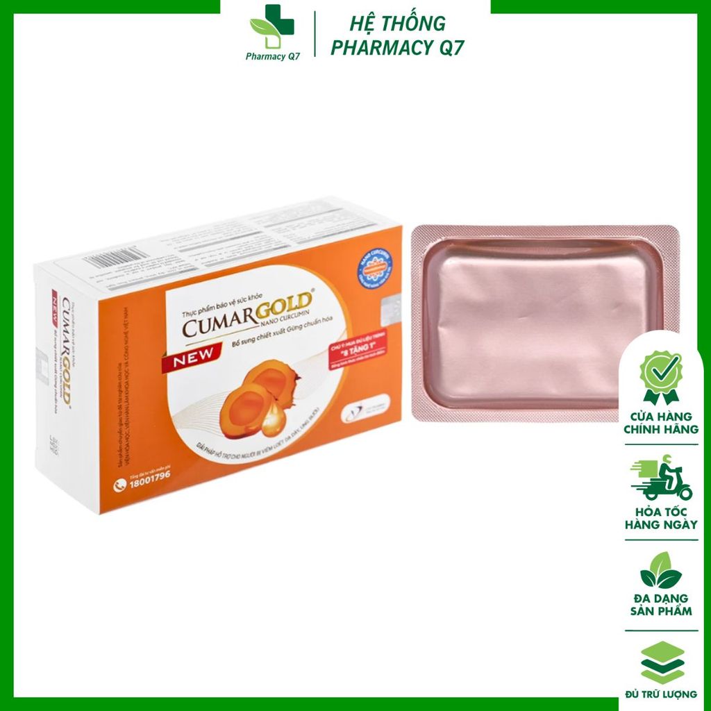 CumarGold New - Hỗ trợ bảo vệ niêm mạc dạ dày, hỗ trợ giảm nhanh các triệu chứng của viêm loét dạ dà
