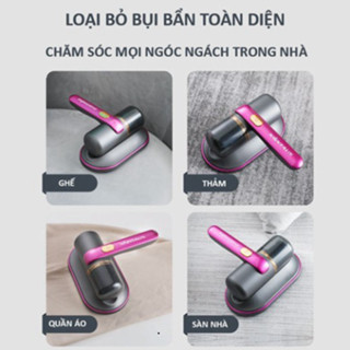 Máy Hút Bụi Giường Đệm Nontaus 50W Diệt Khuẩn Đèn UV Sạc Pin Tiện Lợi