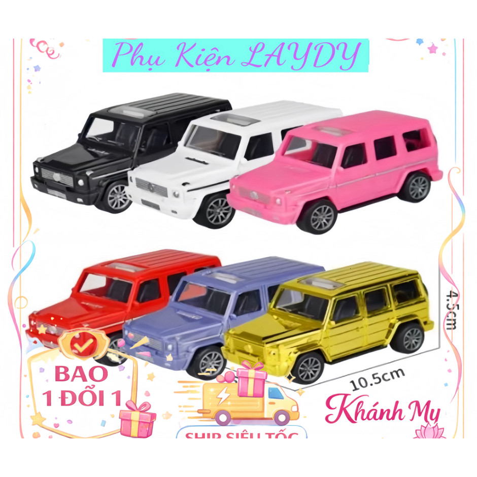 Bộ 5 xe hơi Mec, G63 và SUV 7 chỗ - Phụ kiện trang trí bánh sinh nhật độc đáo