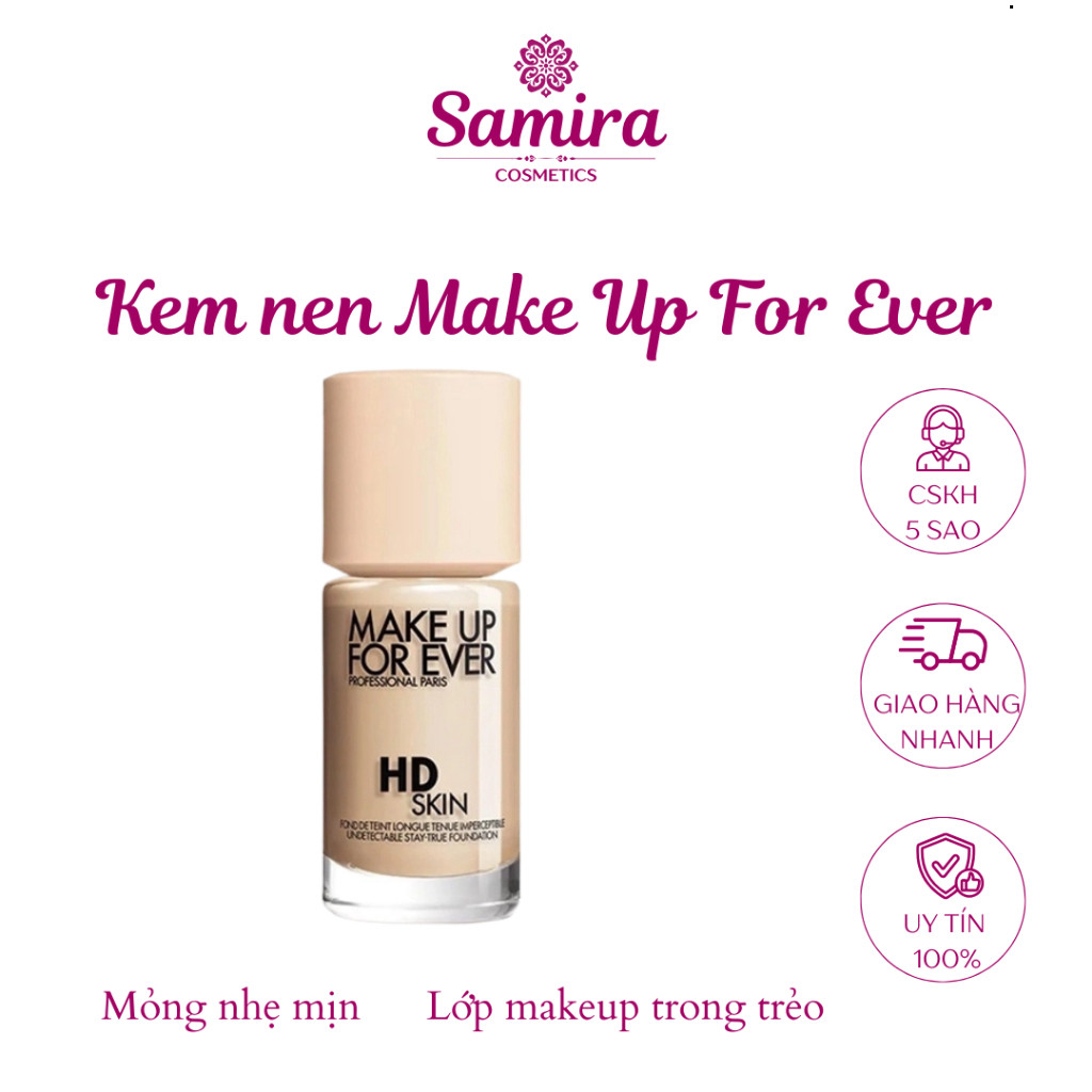 Kem nền MUFE Skin HD Foundation Kem nền Make Up For Ever R210 1R02, Y218 1N06 - Naie.Beauty