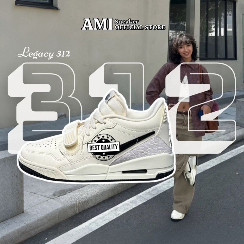 [ AMI Sneaker ] Giày Thể Thao Legacy 312 Nam Nữ – Phong Cách Streetwear, Cá Tính, Dễ Phối Đồ