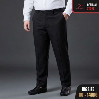 Quần Âu Bigsize Nam 80-140KG AKYOO Cao Cấp, Chống Nhăn, Không Bai Xù - QA A1, A2