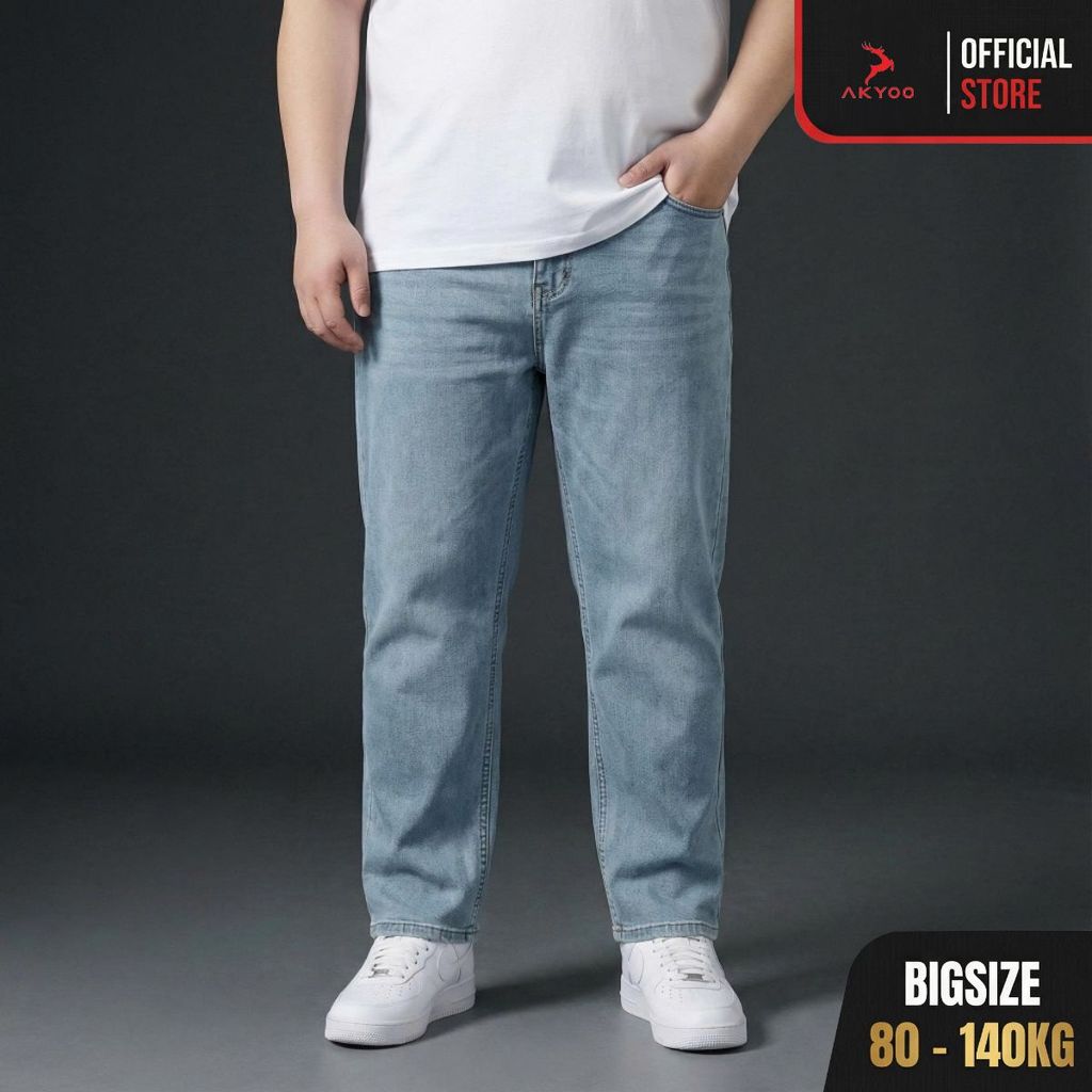 Quần Jean Bigsize Nam 80-140kg AKYOO, Bigsize Nam AKYOO - QJ NHAT