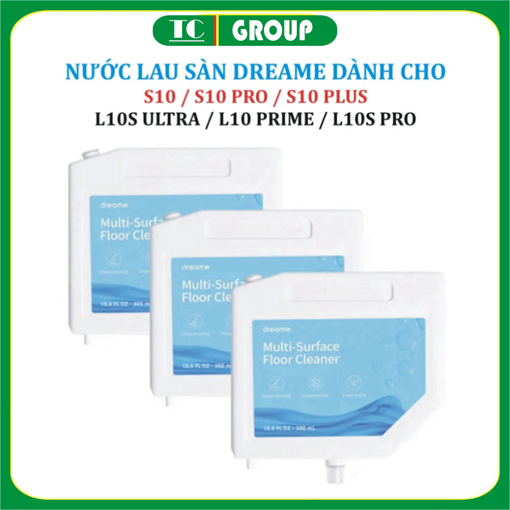 Nước lau sàn Robot Hút Bụi Lau Nhà Dreami S10, S10 Pro, L10s Ultra, L10 Prime, L10s Pro-( Chai 300 m