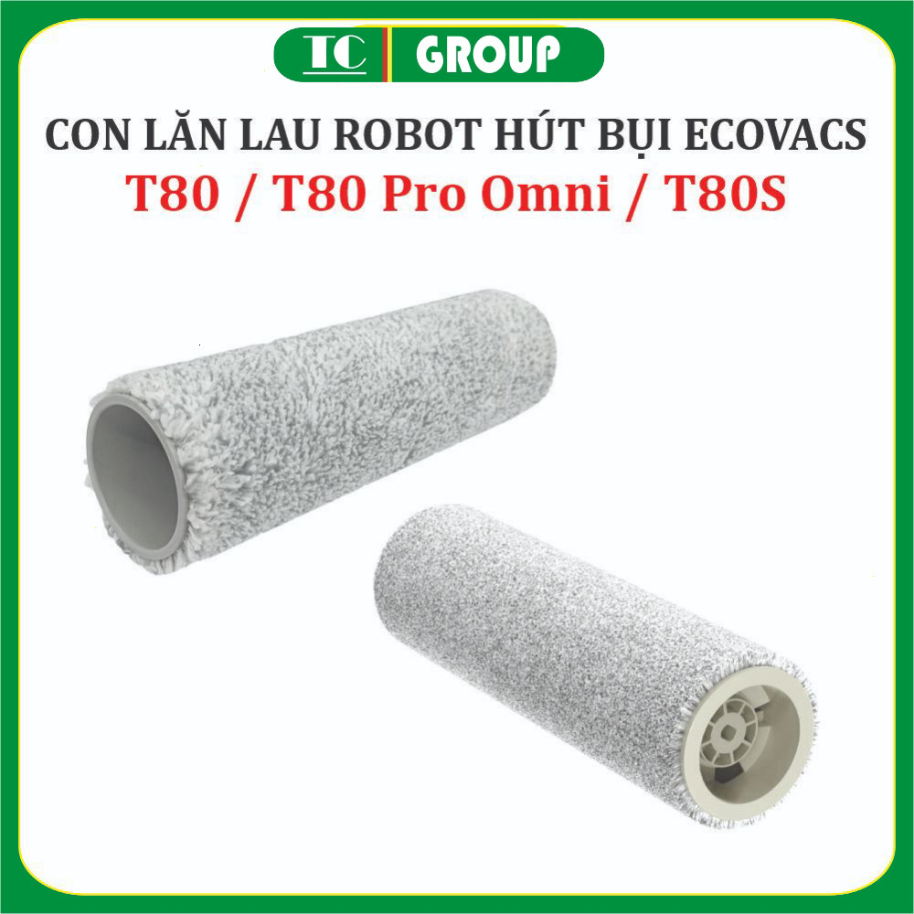 Con lăn lau nhà Robot hút bụi lau nhà Ecovacs Deebot T80 , T80 Pro Omni, T80S , .
