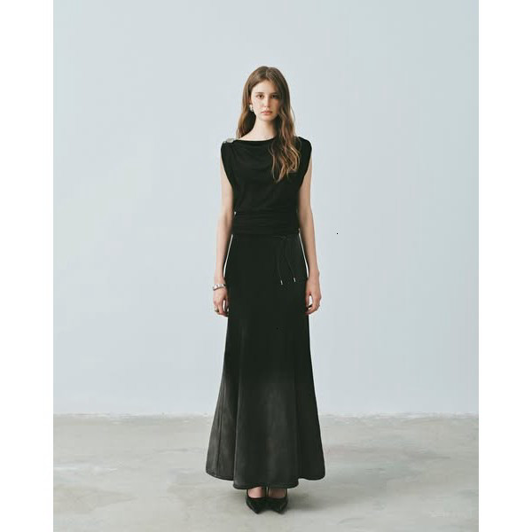 [DEZUS] Chân váy Denim Loang Dáng Đuôi Cá - HAOOJINGG SKIRT - U2XW250201