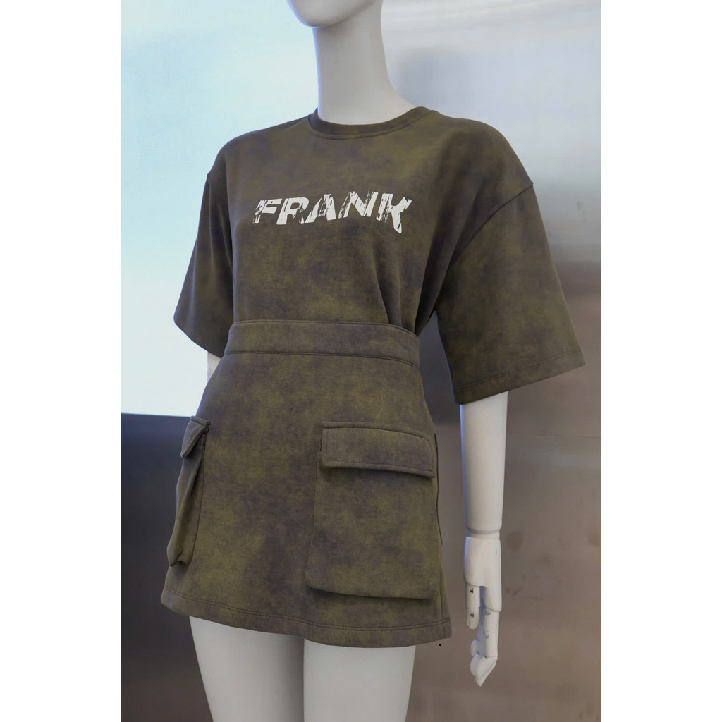 [DEZUS] Chân Váy Dáng  A Túi Hộp - FRANKER SKIRT -  Y2AW250701