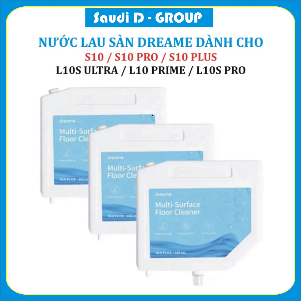 Nước lau sàn Robot Hút Bụi Lau Nhà Dreami S10, S10 Pro, L10s Ultra, L10 Prime, L10s Pro-( Chai 300 m