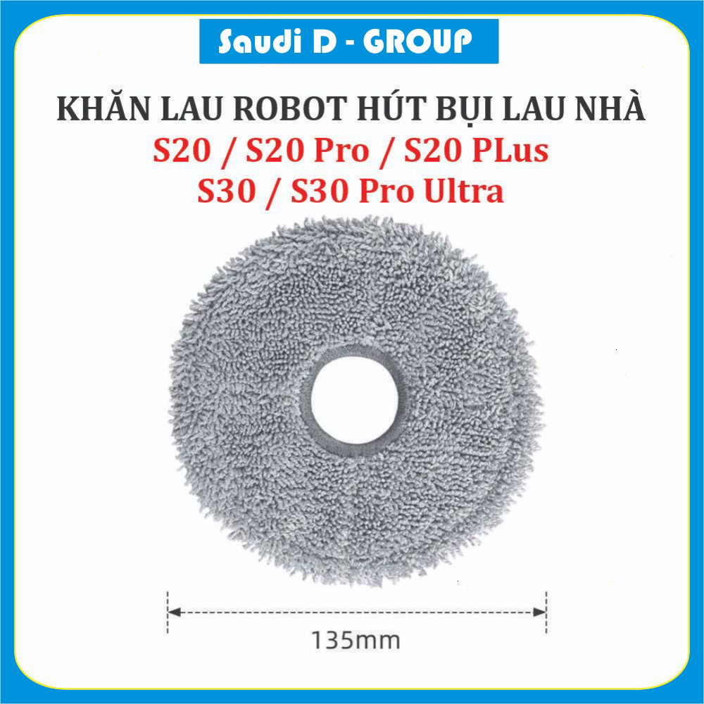Khăn lau, Giẻ lau Robot hút bụi lau nhà Mi Dreame S20/ S20 Pro/ S20 Plus, S30/ S30 Pro Ultra , ;