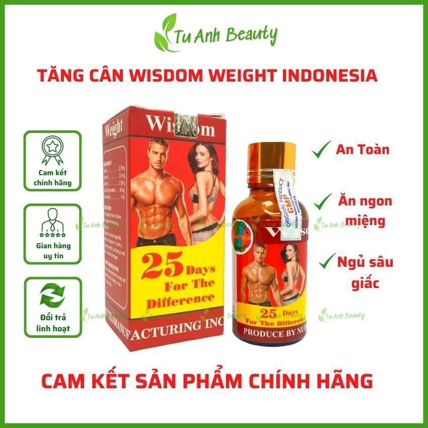 Tăng cân wisdom weight, vitamin tăng cân wisdom weight chính hãng indonesia tăng cân an toàn không t