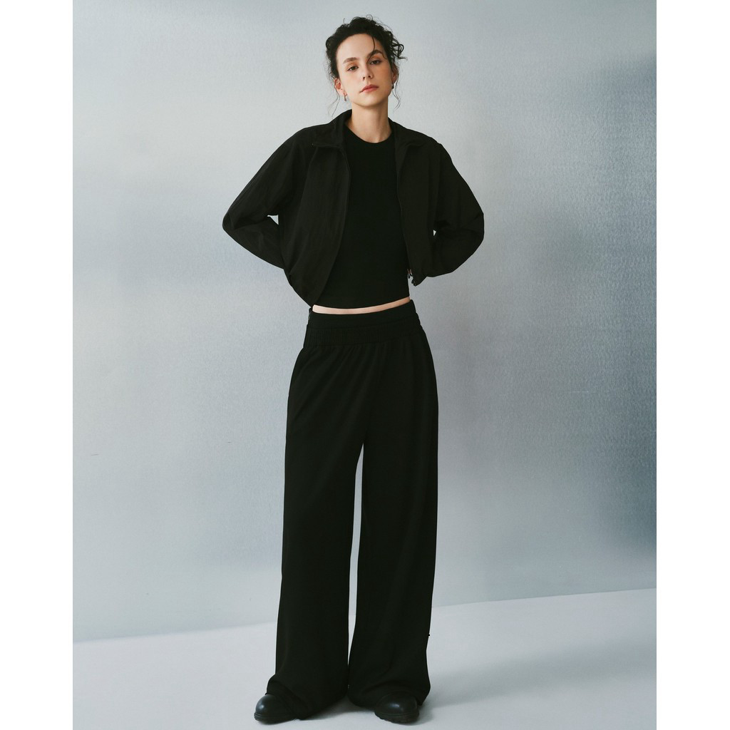 [DEZUS] Set Đồ Nữ DEZUS Basic Áo Croptop Không Tay & Quần Ống Rộng - PEARLIA SET - U6CW250701 + U5WW