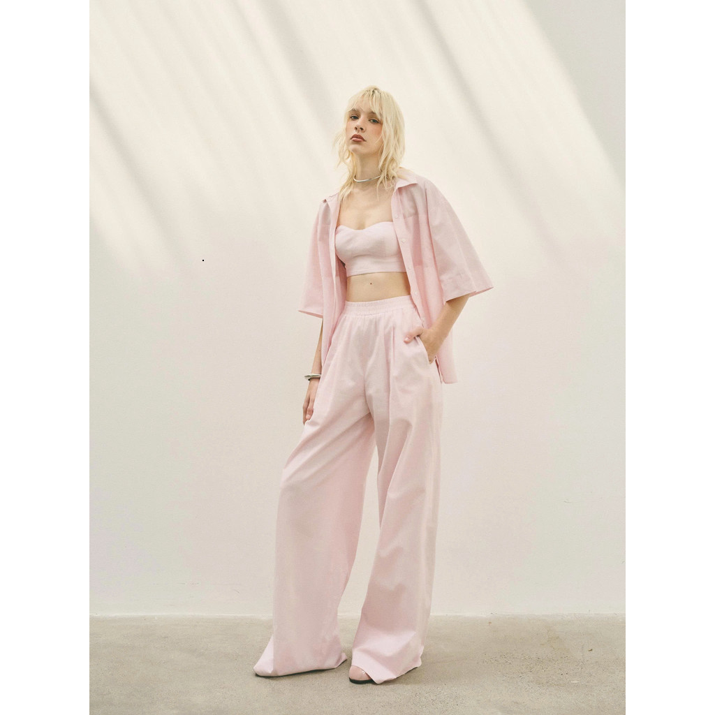 [DEZUS] DEZUS Sơ Mi, Quần Ống Rộng Dezus Phong Cách Cá Tính -  FERJIE SET & ERJIE PANTS  - Y6CW25060