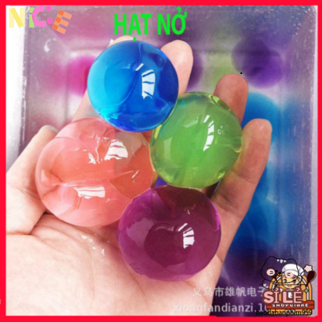 Chai Hạt Nở Màu Sắc Đẹp Mịn, Dung Tích 100g/200g/500g Slime Slam Trong Suốt (25,000 Hạt)