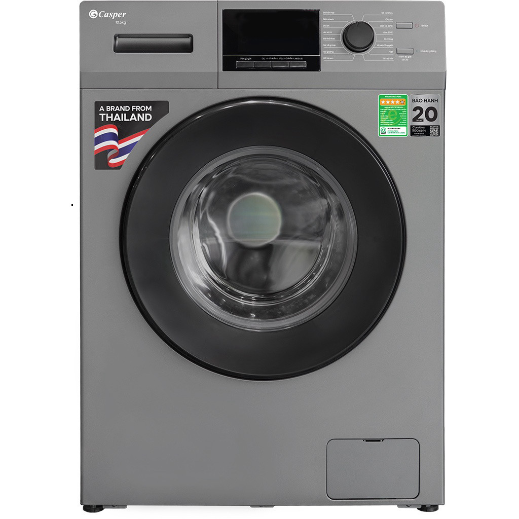 [HỖ TRỢ LẮP ĐẶT] Máy Giặt Inverter 10.5kg Casper WF-105VG5 - Bảo Hành Chính Hãng