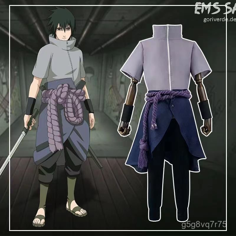 Naruto cosplay Uchiha Sasuke từ Naruto Shippuden cos Bộ cosplay anime hai chiều đầy đủ