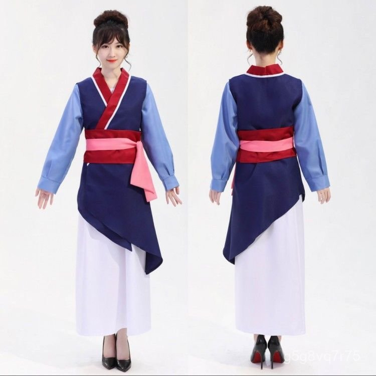 Phim Giáng Sinh Quốc Gia Hoa Mulan cosplay Trang phục biểu diễn Hanfu Mulan phong cách anime cos Quầ