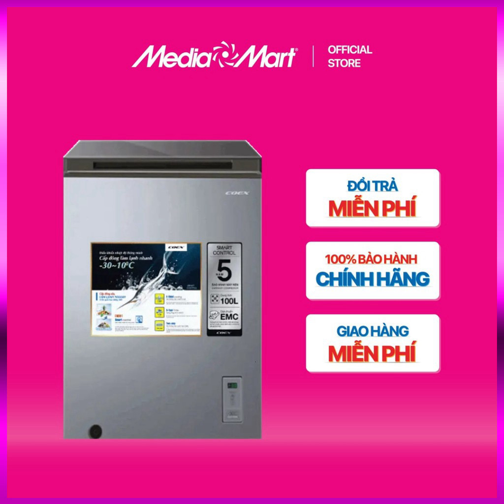 Nhắn để đặt - [MediaMart ONLINE-Ship 0đ] Tủ đông Coex 100L CF-4014G .. Giao nhanh.