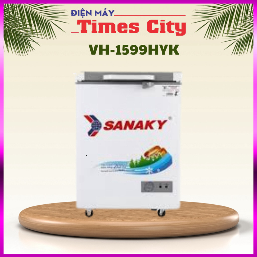 Nhắn để đặt - Tủ đông Sanaky mặt kính 1 chế độ ( xám ) VH-1599HYK .. Giao nhanh.