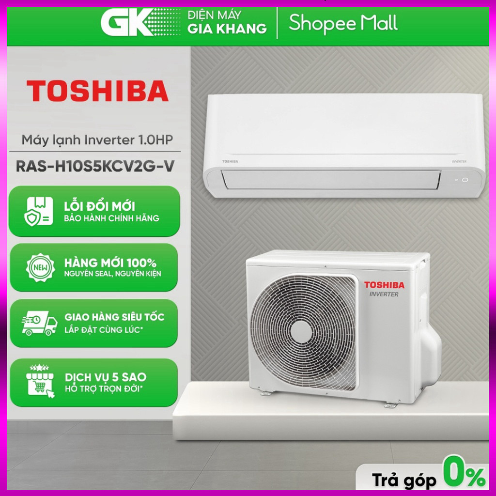 IB SHOP Máy Lạnh Inverter Toshiba RAS-H10S5KCV2G-V | RAS-H13S5KCV2G-V | RAS-H18S5KCV2G-V | RAS-H24S5