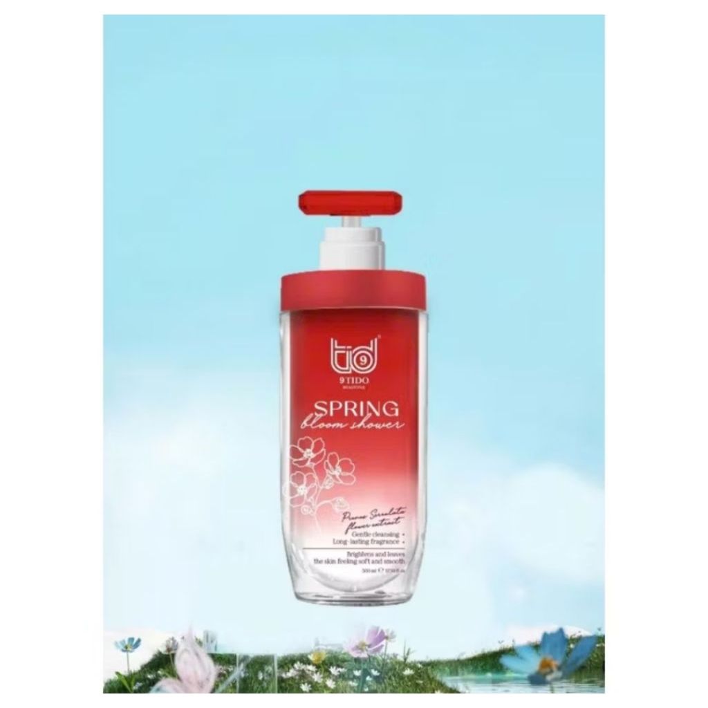 (Mua 1 chai tặng 1 bông tắm) Sữa tắm mềm mịn da 9tido (Mỹ phẩm chính hãng)