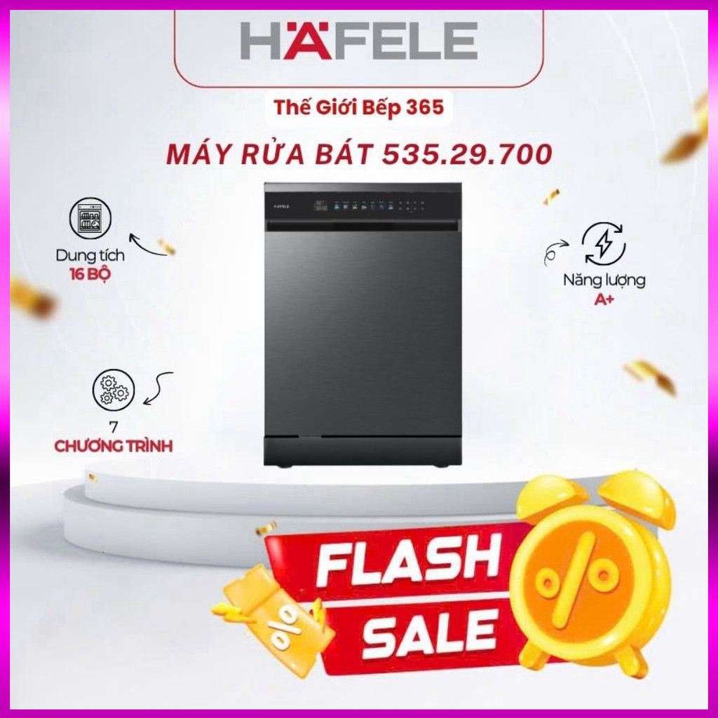 IB SHOP Máy rửa bát Hafele HDW-F6072B 535.29.700 - Tiết Kiệm Nước, Thiết Kế Hiện Đại .. Giao nhanh.