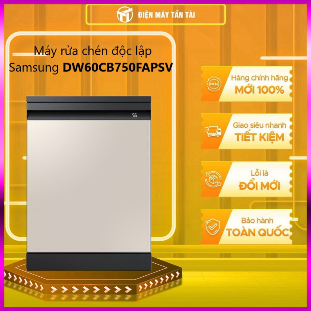 IB SHOP DW60CB750FAPSV - Máy rửa chén độc lập Samsung Bespoke 14 bộ - Bảo hành chính hãng .. Giao nh