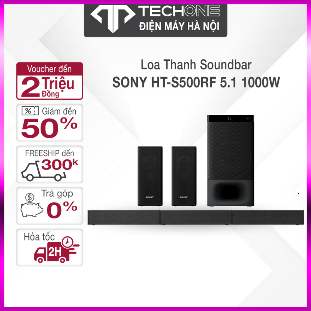 IB SHOP [FREESHIP TOÀN QUỐC]- Dàn âm thanh Soundbar Sony  HT-S500RF 5.1 1000W Bảo Hành Chính Hãng 12