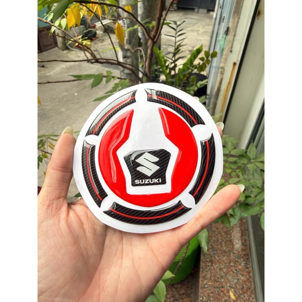 Tem nắp bình xăng GSX150R gsx150s Bandit150 - tem keo nổi màu đỏ