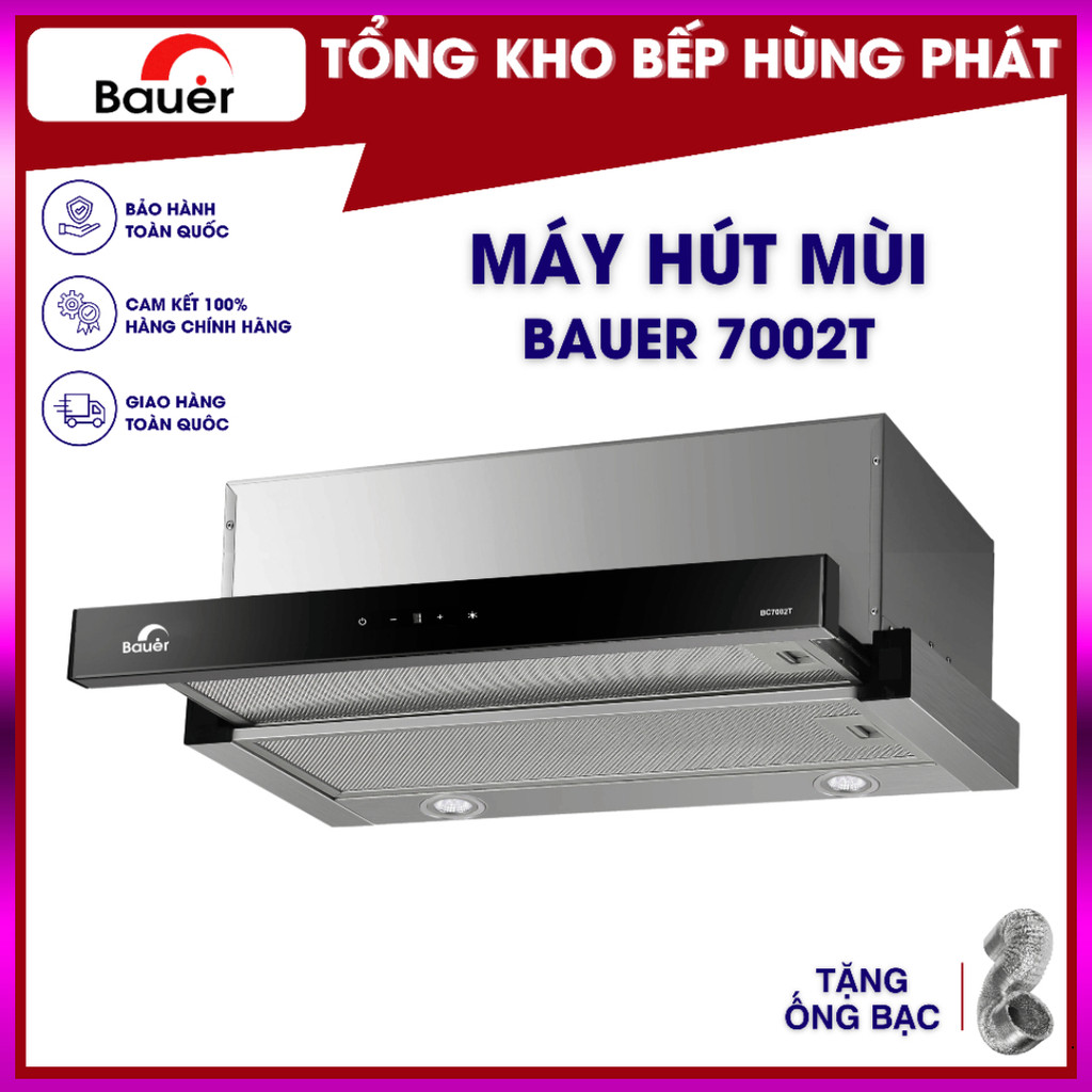 IB SHOP Máy hút mùi âm tủ cảm ứng Bauer BC 7002T Lực hút 1000m3/h .. Giao nhanh.
