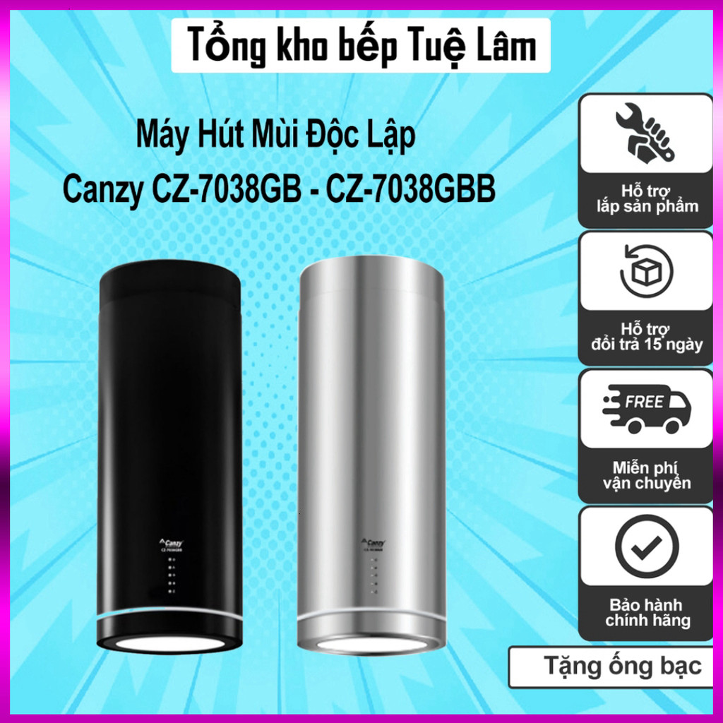 IB SHOP Máy hút mùi Canzy CZ 7038GBB | CZ 7038GB | Mẫu máy độc lập | Máy hút mùi đảo .. Giao nhanh.