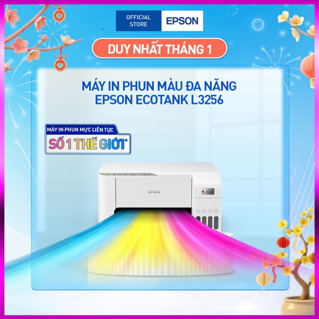 IB shop  Máy In Phun Màu Đa Năng Epson EcoTank L3256 (Bao Gồm Bộ Mực Chính Hãng Đi Kèm) ..