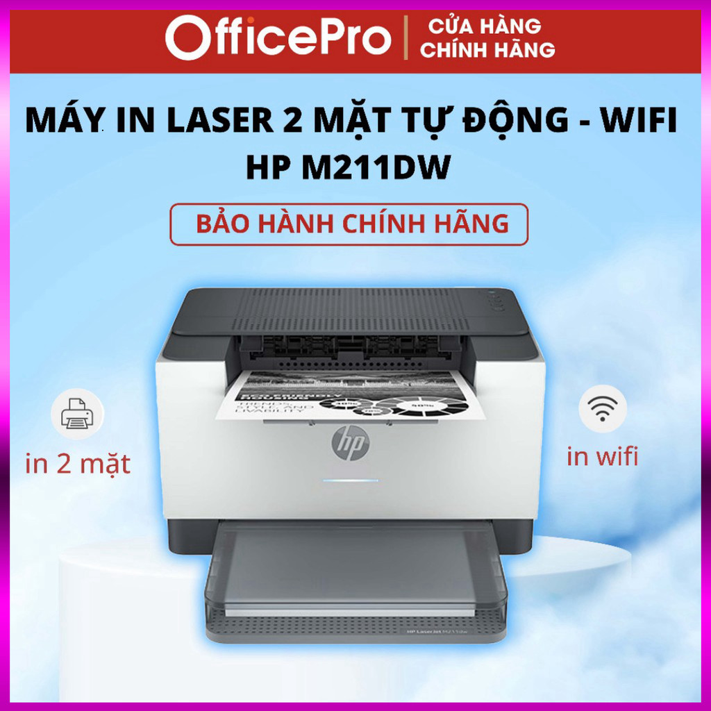 IB shop  Máy in laser đảo mặt HP LaserJet M211dw Wifi 9YF83A, bảo hành chính hãng HP ..