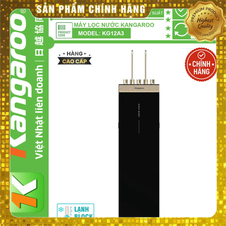 IB shop  Máy lọc nước Kangaroo Hydrogen ion kiềm nóng lạnh KGHC12A3 - 13 Lõi, Mới 2025, Bảo Hành Chí