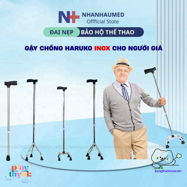 Gậy Di Chuyển Haruko - Giải Pháp An Toàn Dành Cho Người Cao Tuổi, 1-3-4 Chân
