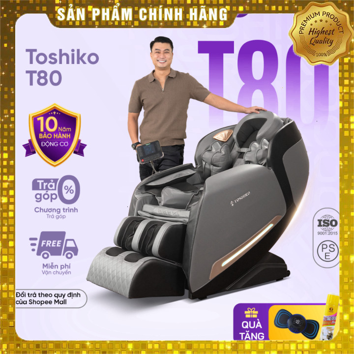IB shop  [ SẴN HÀNG] Ghế massage trị liệu toàn thân TOSHIKO T80 công nghệ 3D đa dạng các bài tập mas