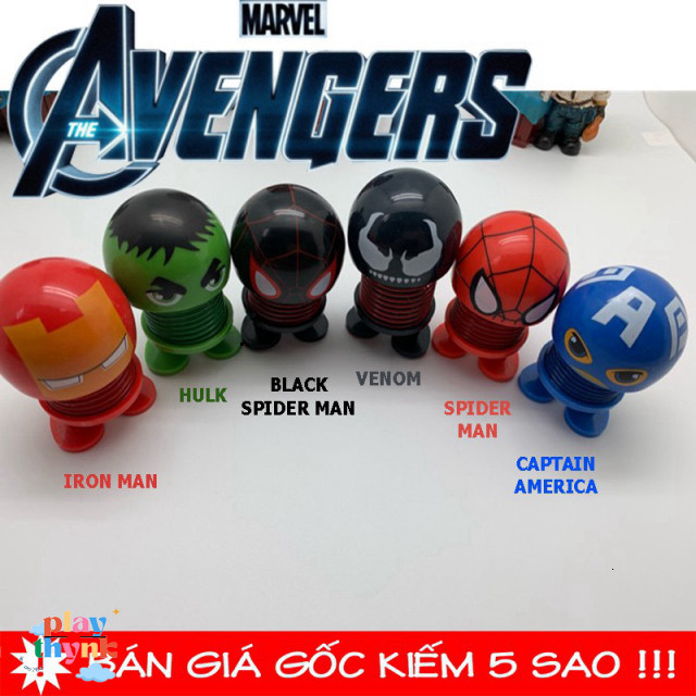 Thú Nhún Avengers Emoji Lò Xo Mini Siêu Anh Hùng (Chọn 6 Mẫu) - . Zsp14