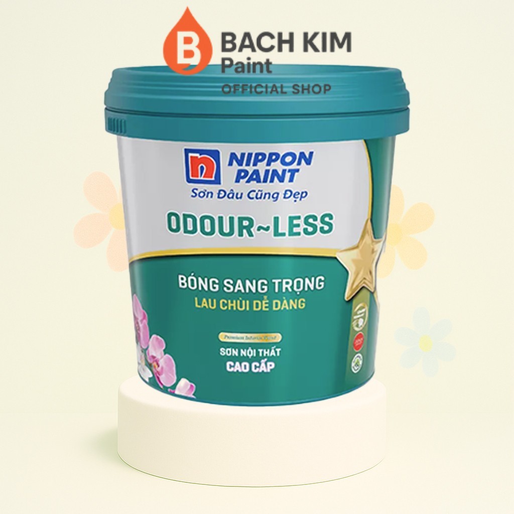 Sơn nội thất Nippon Odour-Less Bóng Sang Trọng