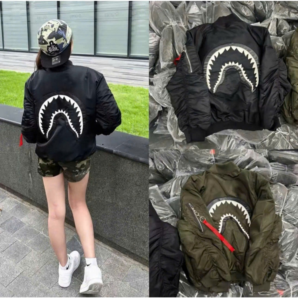 [HOT] Áo Jacket Nam 3 Lớp BAPE CÁ MẬP Chất Liệu Cao Cấp, Thiết Kế Sang Trọng Có Túi Ngực HOT HIT 202