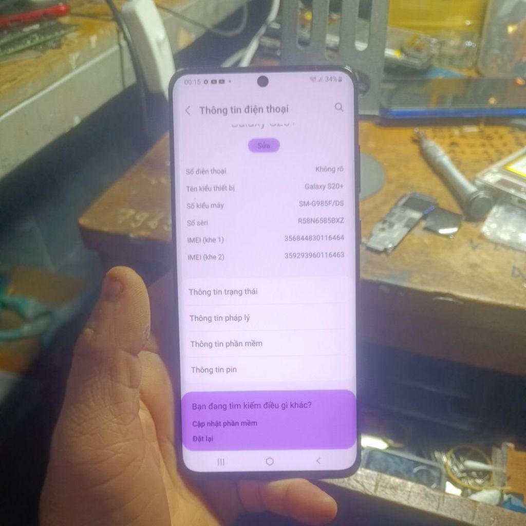 Điện thoại samsung s20 plus 8/128gb cũ rẻ như xác