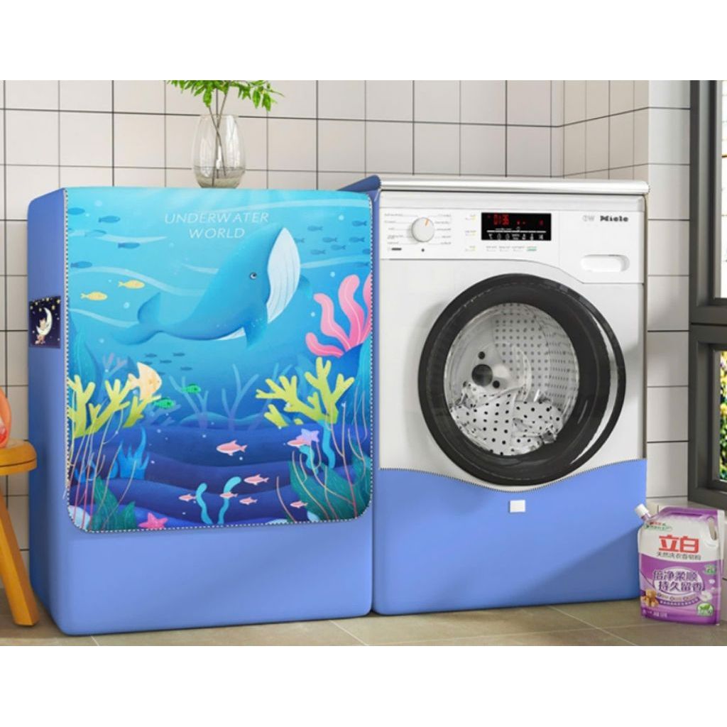 Áo Trùm Máy Giặt Cửa Ngang 8 Đến 9kg Chống Thấm Chống Siêu Bền