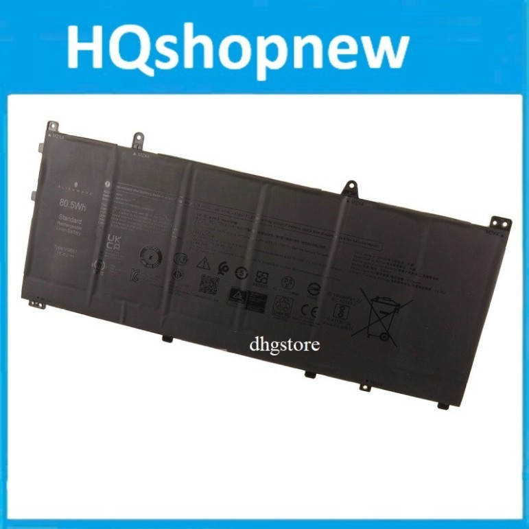 ⚡️ Pin laptop Dell Alienware X14 R1 R2 VG661 0GD3C9 0V4N84 80Wh - New